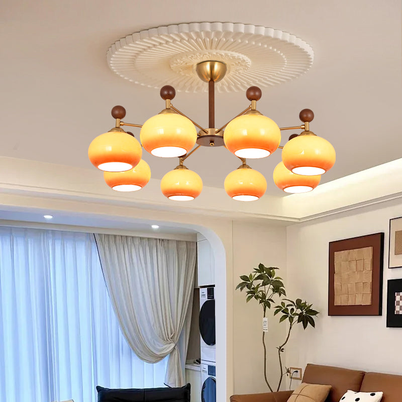 Living room lamp, medieval style art chandelier