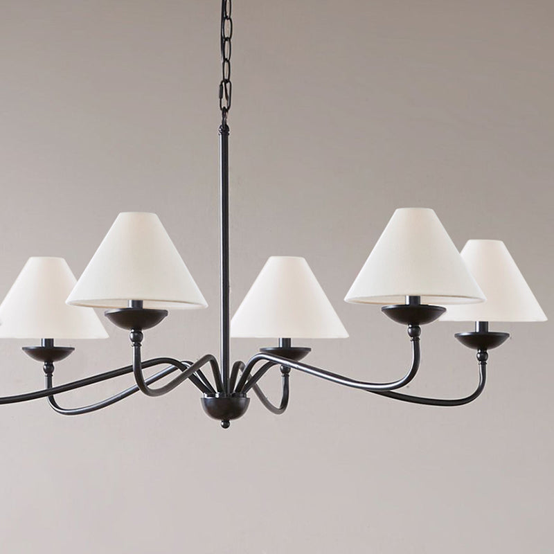 Medieval style restaurant retro bedroom, creative personality chandelier