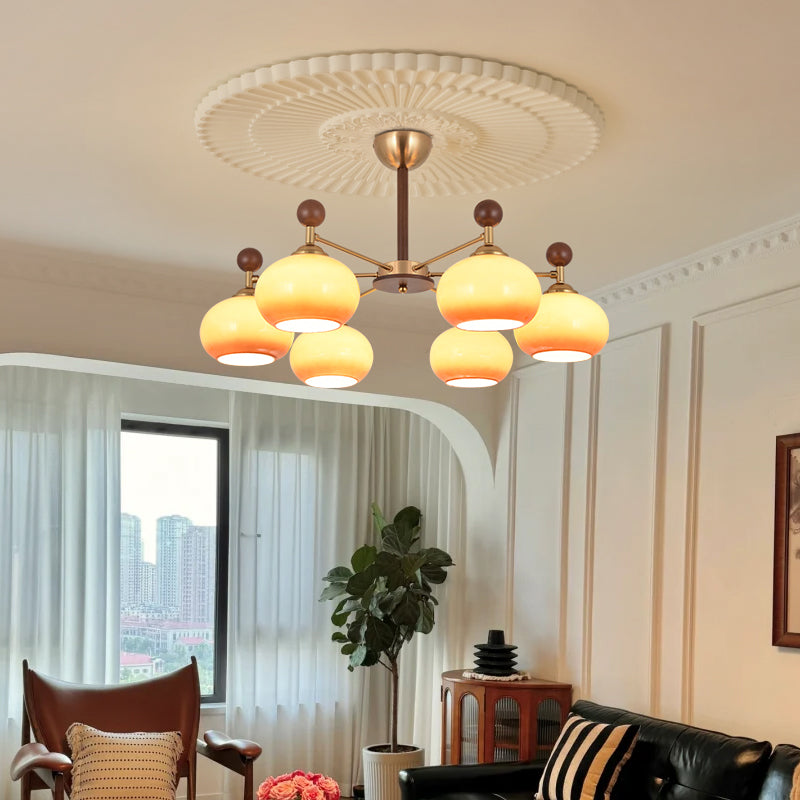 Living room lamp, medieval style art chandelier